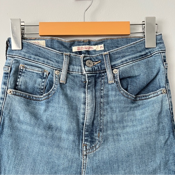 Vintage Levi's Mile High Super Skinny High Waits Denim Jeans - 25 - Picture 2 of 11